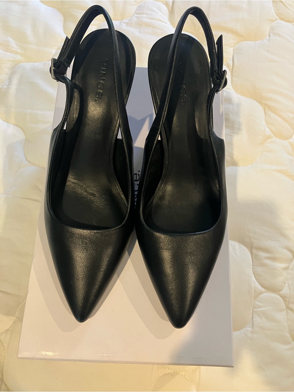 Vince size 7 100% Napa leather sling-backs **please read description**